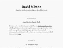 Tablet Screenshot of mimno.org